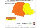 Frente fria traz risco de tempestades severas ao Paraná neste domingo, alerta Simepar
