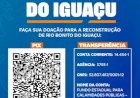 Doações para Rio Bonito do Iguaçu: nova orientação à população de Marechal Rondon