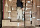 PRF apreende caminhão com 300 mil maços de cigarros contrabandeados em Marechal Rondon