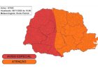 Simepar alerta para tempestades severas no Paraná entre sexta-feira e sábado,