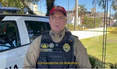 Tenente-coronel Zancan  fala sobre crianças resgatadas na madrugada