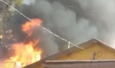 Incêndio destrói residência no bairro BNH em Terra Roxa