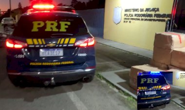 PRF apreende quase cinco toneladas e meia de maconha em Caminhão Baú  na BR-277