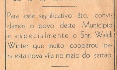 Hoje fazem  71 anos  que  era  inaugurada a  Vila Nova Santa Rosa, hoje município