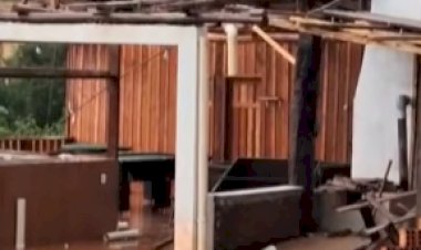 Confirmado o alerta do INMET , temporal atinge o sudoeste e Oeste do Paraná