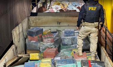 PRF apreende quase 2 toneladas de maconha, 600 garrafas de vinho e celulares no Paraná