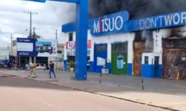 Incêndio em Salto Del Guairá agora