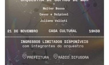 Dia do Músico será comemorado com espetáculo da Orquestra de Sopros em Marechal Rondon