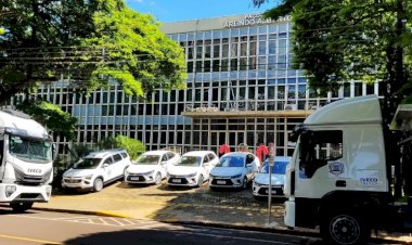 Investimentos não param: Prefeitura de Marechal Cândido Rondon recebe novos caminhões e veículos para a frota municipal