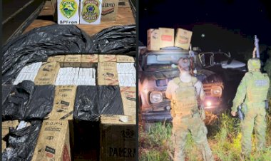 BPFRON e Polícia Federal apreendem 12.500 pacotes de cigarros contrabandeados em Mercedes
