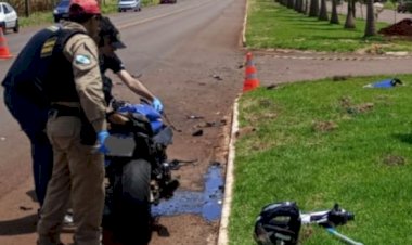 Motociclista morre em colisão transversal na PR-574, em Cafelândia  Subtítulo: