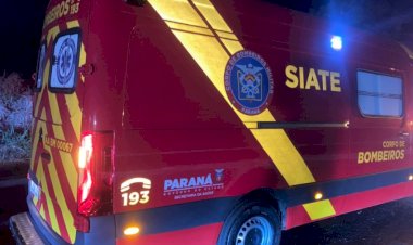 Motociclista sofre queda e fica gravemente ferido na BR-163 em Marechal Cândido Rondon