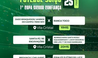 Rodada do Campeonato Municipal de Futebol Suíço movimenta Vila Cristal nesta quarta (25)