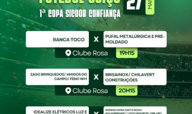 6ª rodada do Campeonato de Futebol Suíço movimenta Nova Santa Rosa nesta sexta-feira
