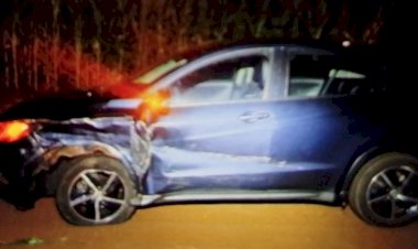 Acidente lateral é registrado na PR-182 em Maripá e não deixa feridos nesta sexta (27) a noite