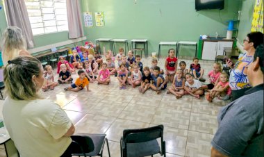 Projeto OdontoSesc promove educação em saúde bucal para crianças e adolescentes em Nova Santa Rosa