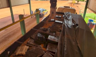 PRF apreende mais de 2,1 toneladas de maconha escondidas em carga de milho