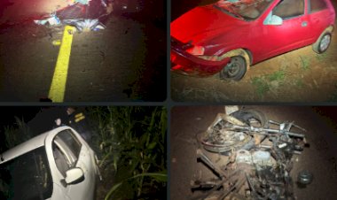 Acidente complexo na PR-585 em Toledo termina com morte de motociclista