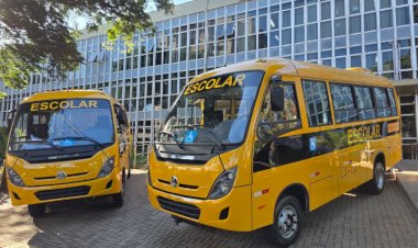 Marechal Rondon recebe dois novos ônibus escolares do programa Caminho da Escola