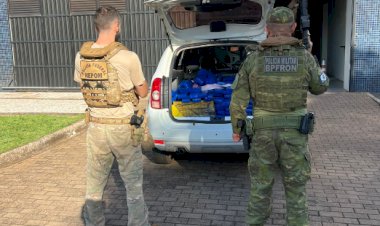 BPFRON e Polícia Federal apreendem 196 quilos de maconha em Terra Roxa