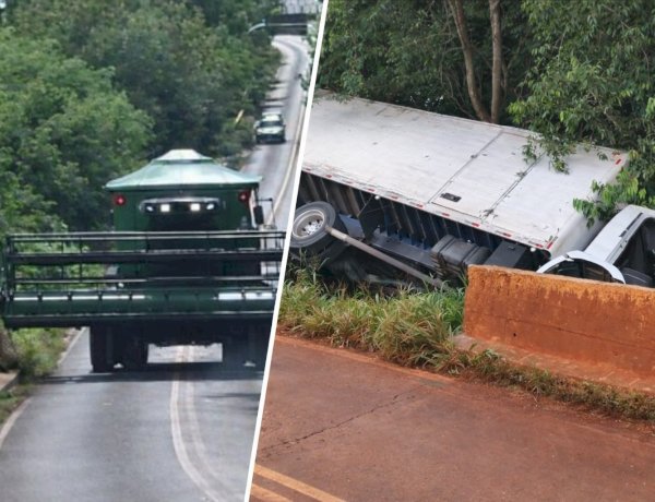 ALERTA:  Mais cuidado nas rodovias em época de safra, susto no mesmo local em dois dias seguidos na PR 491