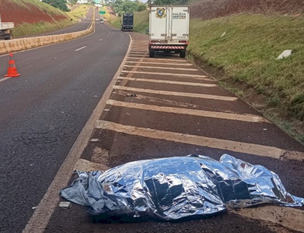 Mulher morre ao ser  atropelada na PRC-467 em Cascavel