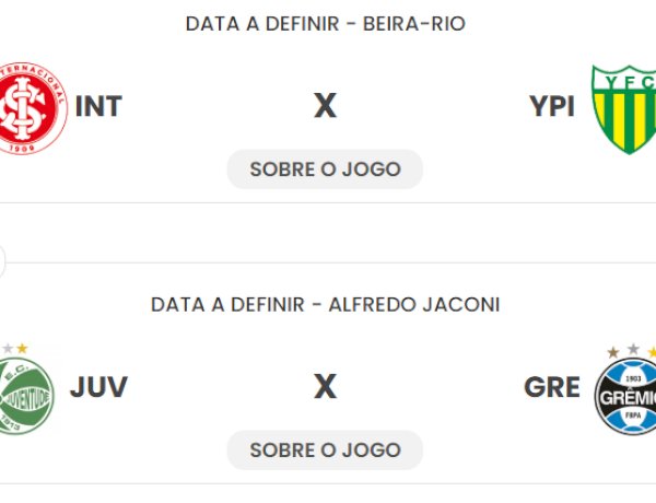 Semifinais do Campeonato Gaúcho 2026 estão definidas e prometem grandes clássicos
