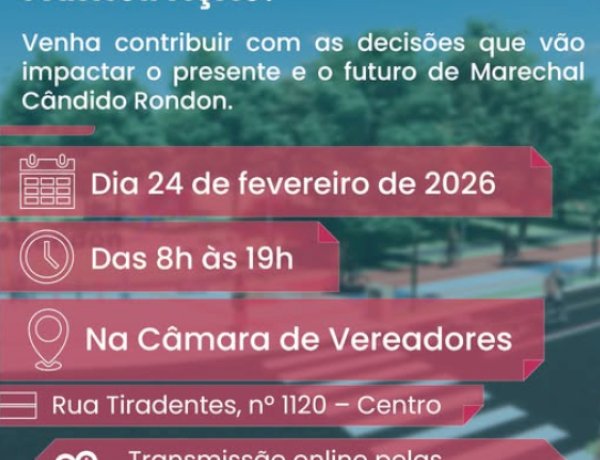Prazo para inscrição na 1ª Conferência Municipal da Mobilidade Urbana termina na segunda-feira
