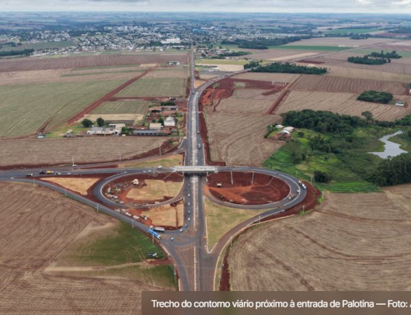 Trânsito no contorno viário de Palotina será interrompido para conclusão das obras
