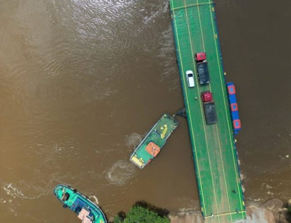 Interdições e falta de segunda balsa agravam situação na BR-272 entre Guaíra e Francisco Alves