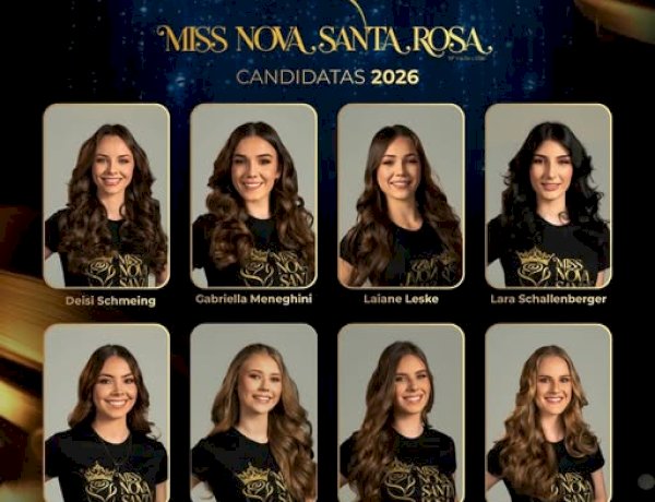 Candidatas ao Miss Nova Santa Rosa 2026 são apresentadas oficialmente