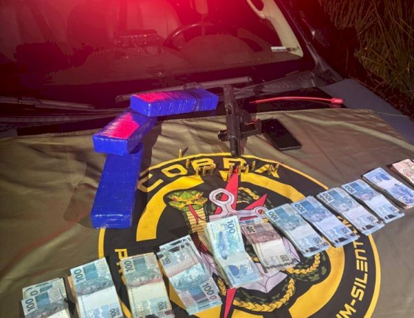 Intervenção policial termina com homem morto e apreensão de drogas e arma em Santa Helena