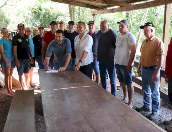 Prefeitura autoriza pavimentação asfáltica na Linha Sanga do Mico, no distrito de Bom Jardim