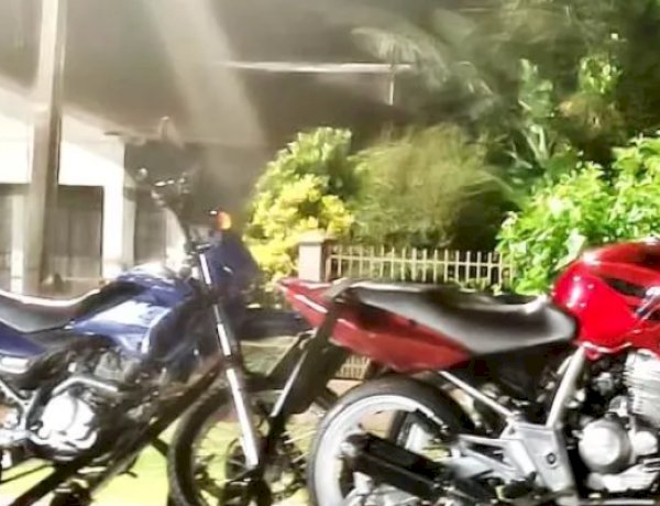 Jovens de Maripá vem a Nova Santa Rosa  fazer arruaça e caem na mão da polícia; três motos presas