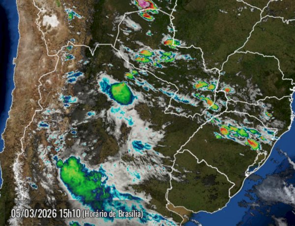 Previsão indica noite parcialmente nublada e chance de tempestade em Marechal Cândido Rondon