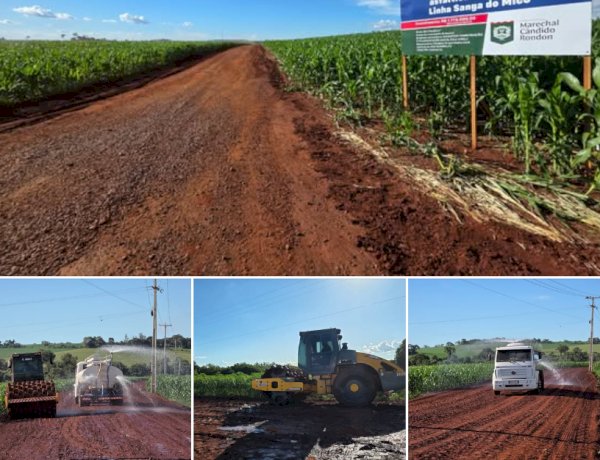 Prefeitura de Marechal Rondon inicia pavimentação asfáltica na Linha Sanga do Mico, em Bom Jardim