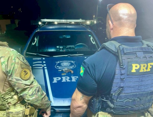 PRF liberta homem sequestrado e prende dupla armada em Cascavel (PR)