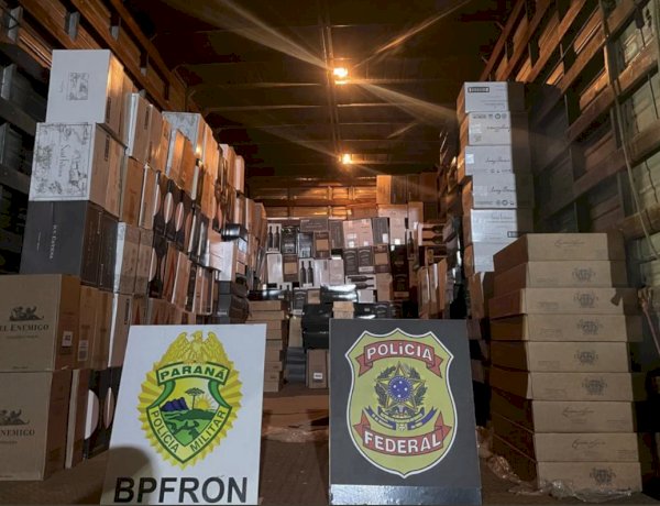 Apreensões no Oeste e Sudoeste  do Paraná somam prejuízo de quase R$ 1 milhão ao crime