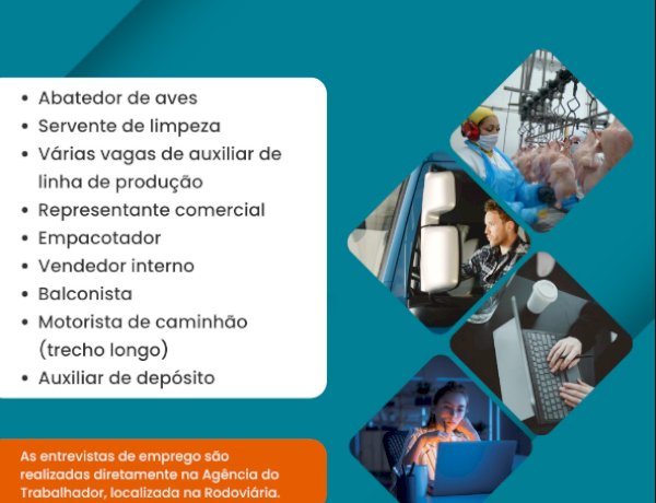 Nova Santa Rosa inicia a semana com diversas vagas de emprego abertas