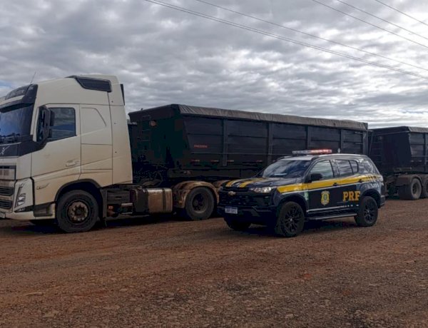 PRF flagra carretas com quase 70 toneladas de excesso de peso na BR-163 em Quatro Pontes