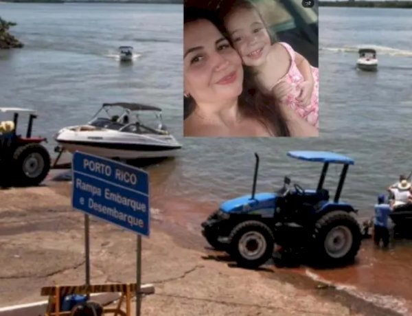 Tragedia; Mãe e filha morrem após carro cair no Rio Paraná