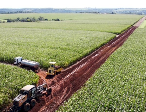Linha Bandeirantes receberá mais de 5,7 km de asfalto no interior de Marechal Rondon