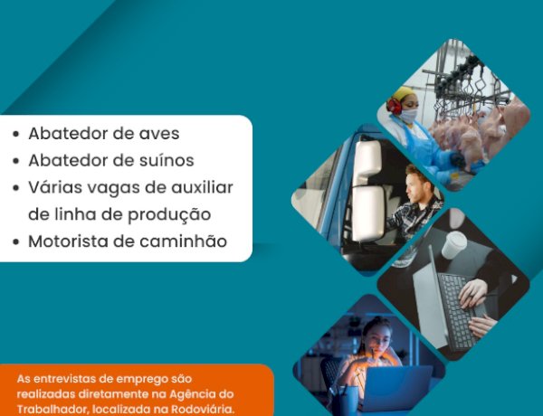 Agência do Trabalhador de Nova Santa Rosa fará entrevistas para vagas na C.Vale
