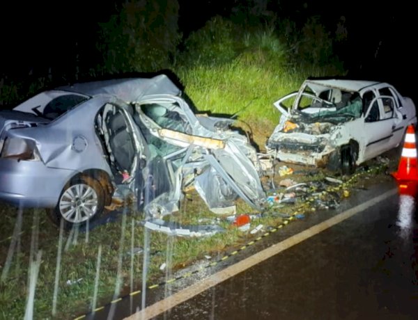 ATUALIZADO: Grave acidente deixa três mortos e três feridos na PR-473 em Quedas do Iguaçu