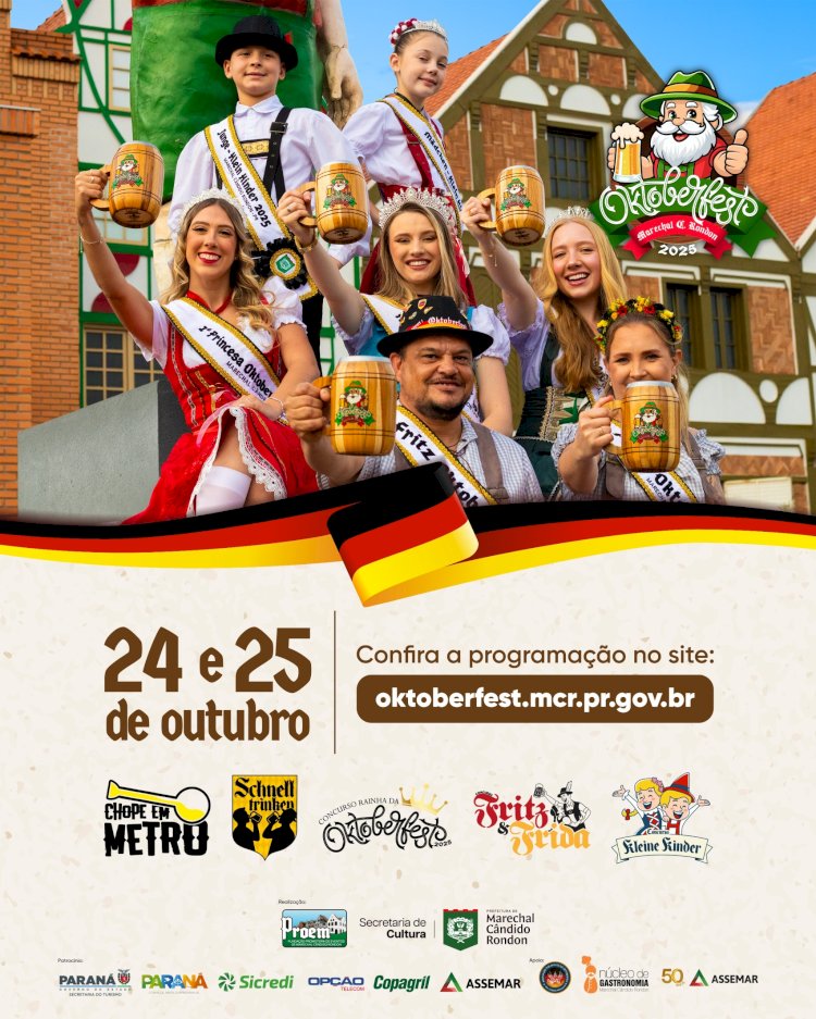 Programe-se:  24 e 25 tem Oktoberfest em Marechal Rondon
