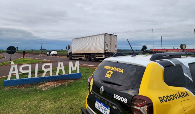 Acidente com vítima é registrado no trevo de acesso a Maripá