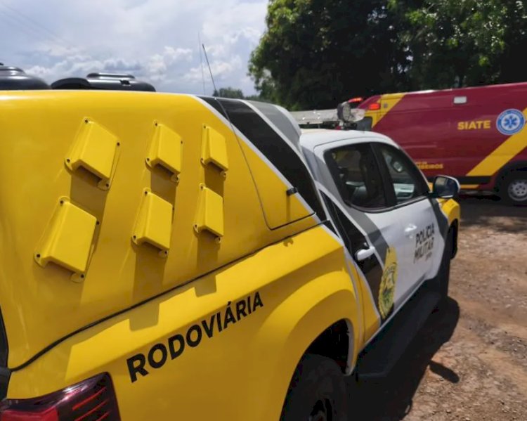 Grave acidente na PR-467 deixa motorista ferido entre Marechal Rondon e Pato Bragado