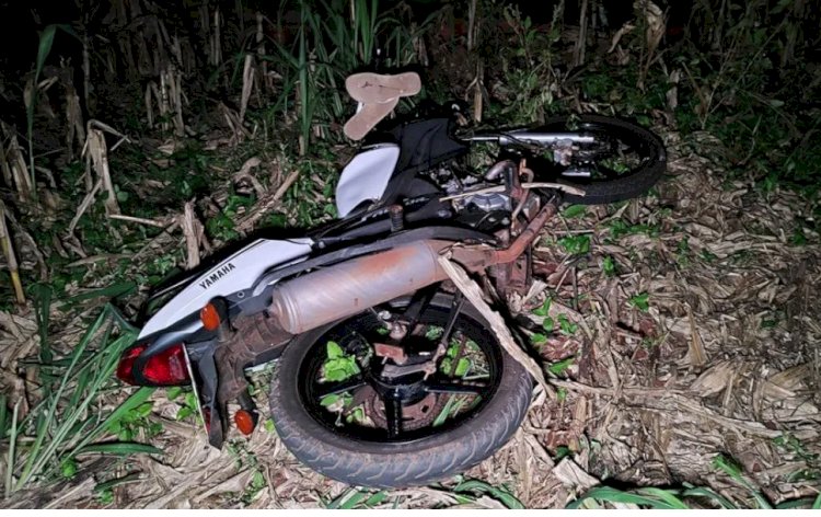 Jovem fica ferido após acidente de moto em Nova Santa Rosa