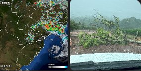 Ciclone extratropical provoca chuvas localizadas, granizo e ventos fortes  em São Pedro do Iguaçu