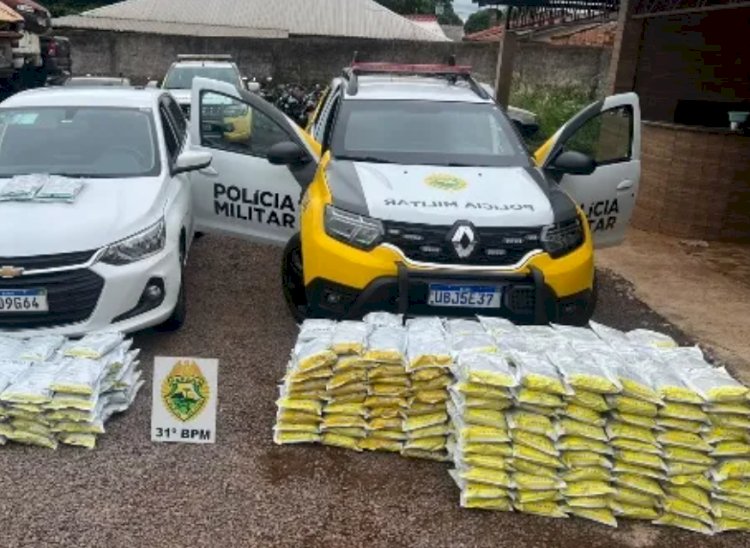 Polícia Militar apreende 302 kg de agrotóxicos contrabandeados em Terra Roxa